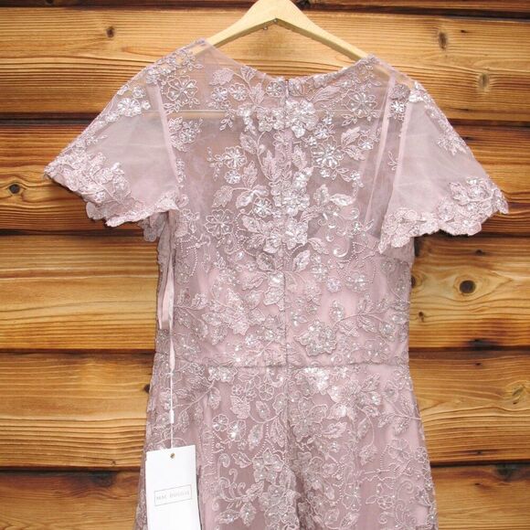 MAC DUGGAL  50665 Womens Embroidered High Neck Cap Sleeve A Line Gown - Picture 11 of 15